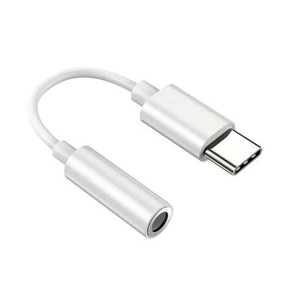TEMU Usb Type C To 3.5mm Headphone Jack Adapter, Aux Audio Cable, Compatible With Huawei Honor Xiaomi Redmi, Usb Powered, ≤36v Operating Voltage, No Battery Required Image