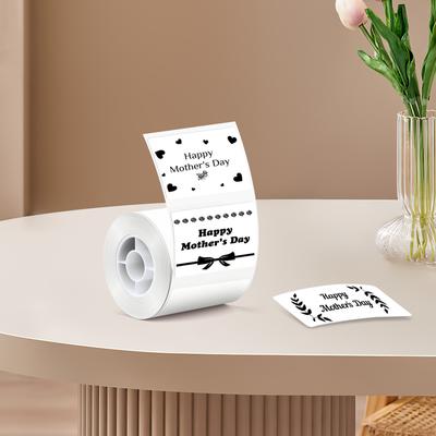 TEMU Thermal Label Paper, Compatible With Pm220 Labeler, 1.57'' X 1.18'' (40x30mm) Thermal Sticker, Waterproof, Label Tape, 1 Roll With 230 Self-adhesive Thermal Papers (white) Image
