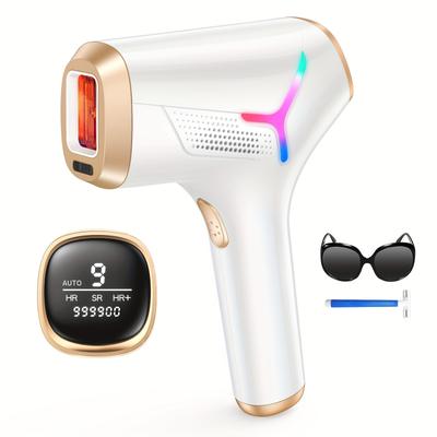 TEMU Epilator For Men And Women - 3in 1 Epilator, , For Face, Legs, Bikini Line, , With Shaving Razor And Fashion Glasses Accessory, Perfect Gift Image
