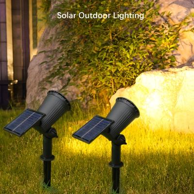 TEMU 2 Pack Solar Spot Lights With 9 Leds, Ip65 Landscape Led Lighting Solar Tree Lamp, Outdoor Landscape Spotlight, Auto , Adjustable Beam For Garden, Pool, Pond And Yard Image