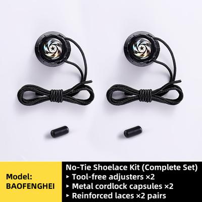 TEMU (6 Accessories/1 ) No-tie Shoelace Locks - Rotary Fasteners For Sports And Outdoor Shoes - Quick-adjust Fit For Men - Women - Pre-assembly