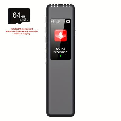TEMU Gyioeupt Portable Rechargeable Recorder With Mp3 Player, Tf Card Support, Professional Noise Reduction, For Lectures, Meetings & Interviews