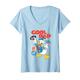Damen Donald Duck Daddy Cool Vatertag T-Shirt mit V-Ausschnitt
