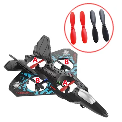 4 Paar 42mm Zwei blatt propeller schwarz/rot ab positiv negative Stützen Flügel blatt kompatibel mit Image