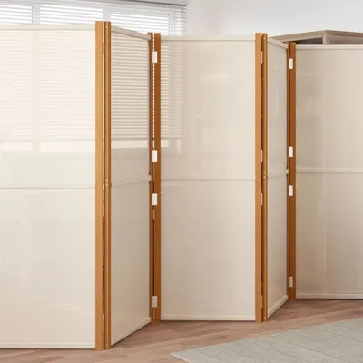 Raumteiler mit 6 Paneelen, cremeweiß, 420 x 180 cm, Heimdekorationsprodukte, Trennwände, Image