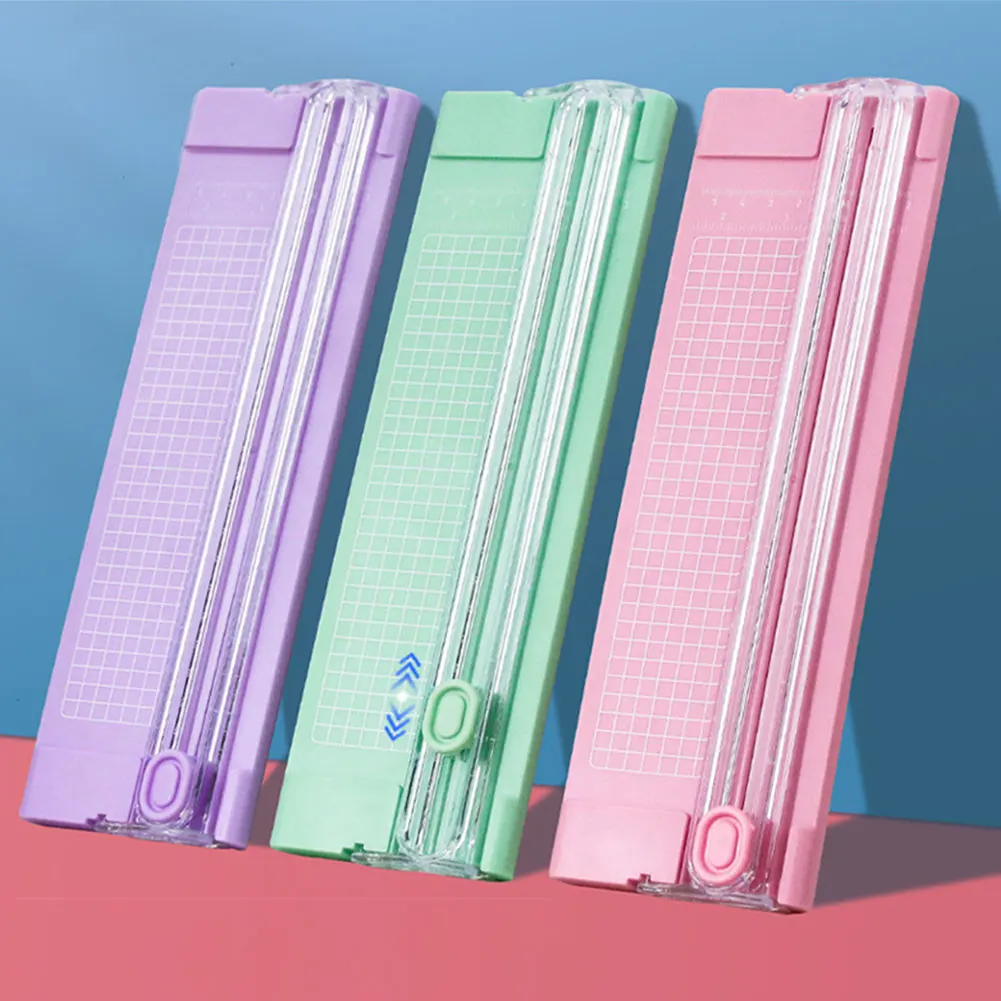 A4 bidirektion aler Schneid papiers ch neider mit ausziehbarem Lineal Foto etiketten Papiers chneid werkzeug Papiers ch neider Trimmer Büromaterial Image