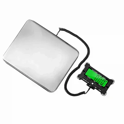 440 Lbs Electronic Postal Scale 0.05kg Precision Integrated Stainless Steel Digital Scale with LCD Backlight Display Shipping