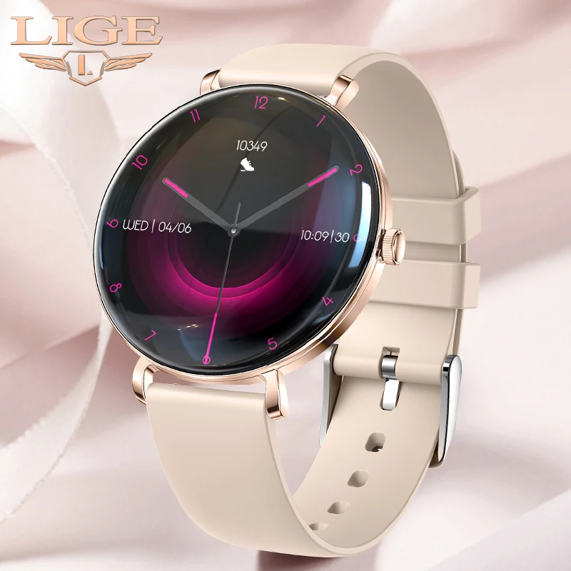 LIGE Neue Smart Uhr Frauen 1,43 zoll 466*466 AMOLED Bildschirm IP68 Sport Wasserdichte Herz Rate Monitor Damen Smartwatch männer Geschenk