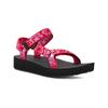 Sandale TEVA "W MIDFORM UNIVERSAL", Gr. 42, neon floral pink, lila, Textil, sportlich, Schuhe