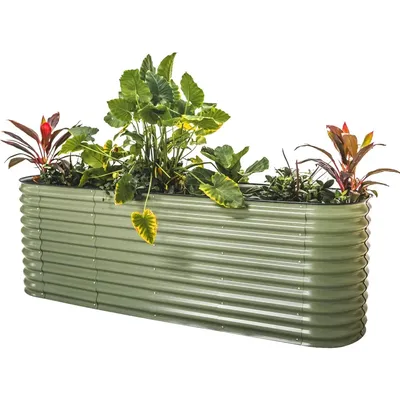 Vego garden 32" Extra Tall Raised Garden Bed Kits, 9 in 1 Modular Raised Planter Box for Vegetables
