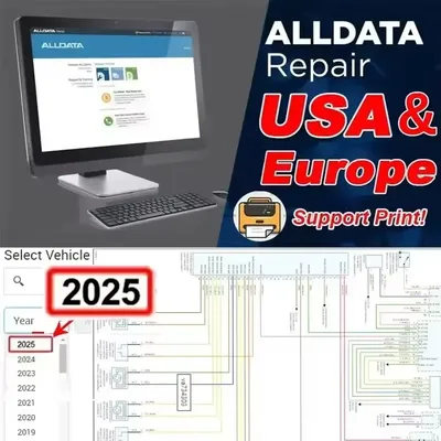 Newest alldata 10.53 software + mitchel l On demand 5 auto repair alldata software All data car
