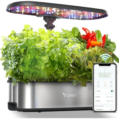 LPH-SE Hydroponics Growing System, 12 Pods Smart Herb Garden Kit Indoor, Indoor Garden