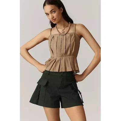 By Anthropologie Utility Buckle Shorts