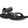 Sandale TEVA "Winsted Sandal Mens", Gr. 47, schwarz (schwarz, grau), Textil, gemustert, sportlich, Schuhe, mit Klettverschluss