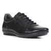 Schnürschuh GEOX, Herren, Gr. 41, schwarz, Leder, Textil, klassisch, Schuhe, Business Schuh, Sneaker in eleganter Form