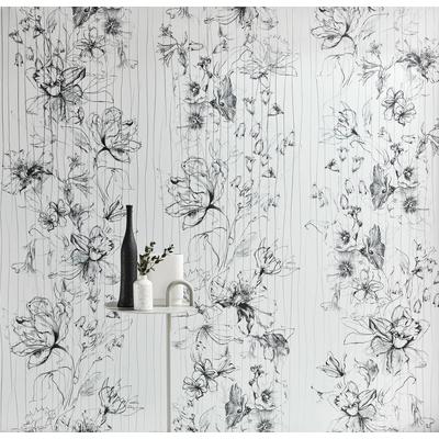 Fototapete MARBURG, schwarz (schwarz, weiß), B:2,10m L:2,70m, Vlies, Tapeten, moderne Tapete für Wohnzimmer Schlafzimmer Küche Image