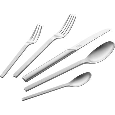 Besteck-Set ZWILLING "Minimale mattiert", silber (silberfarben), 30 tlg., Edelstahl 18/10, Essbesteck-Sets, 18/10 Edelstahl, Rostfrei, Mattiert, für bis zu sechs Personen Image