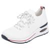 Slip-On Sneaker REMONTE, Damen, Gr. 41, weiß, Textil, Lederimitat, sportlich, Schuhe, Freizeitschuh, Halbschuh, Slipper mit modischem Keilabsatz