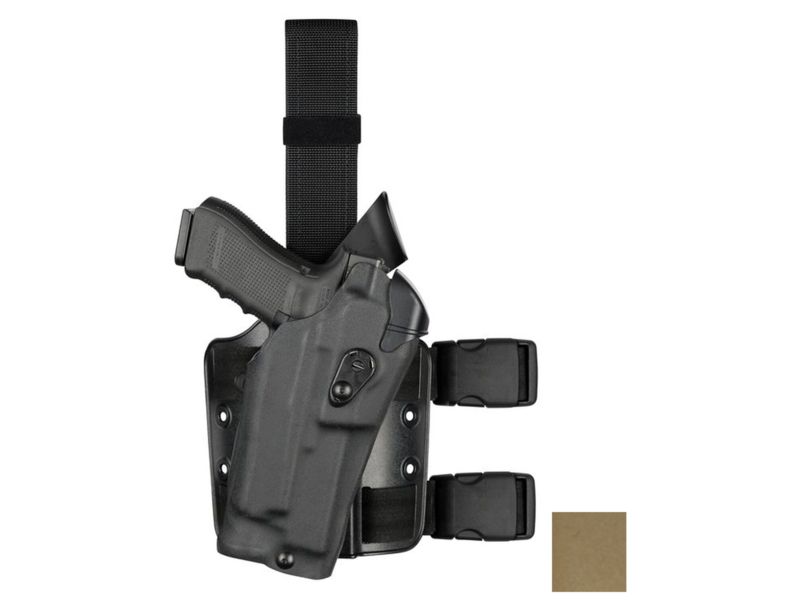 Safariland 6354RDS ALS Drop Leg Holsters S&W M&P 9mm/.40 & M&P 2.0 .40 only w/Sure Fire X300 Right Hand Plain Single Strap Universal Flex Adapter Flat