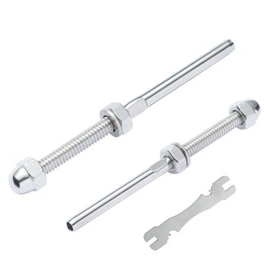 Cable Railing Swage Threaded Stud Tension End Fitting Terminal for 1/8" Deck Cable Railing, T316 Stainless Steel