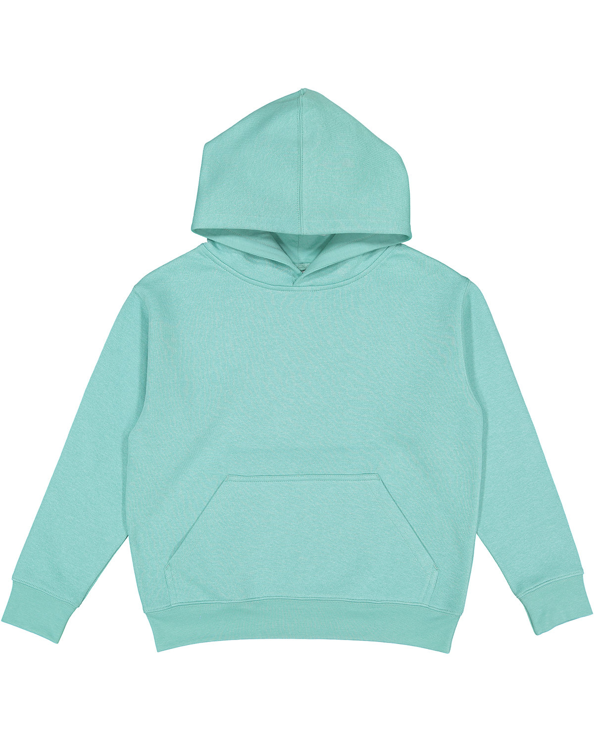 LAT 2296 Youth Fleece Hoodie Sweatshirt in Saltwater size Small LA2296 - LAT