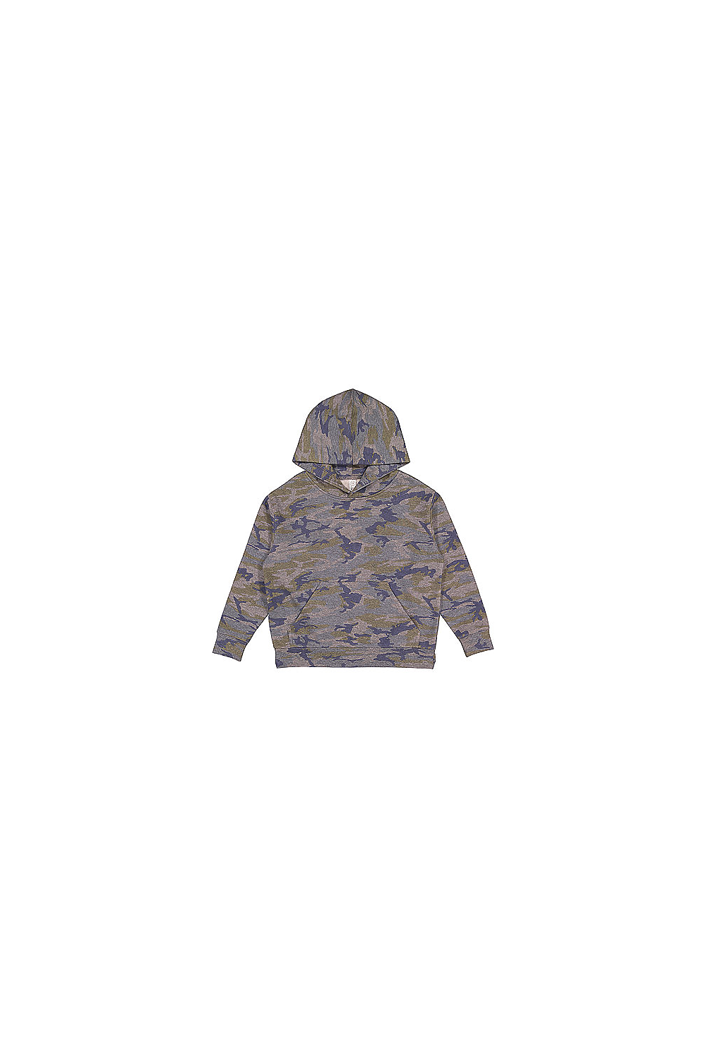 LAT 2296 Youth Fleece Hoodie Sweatshirt in Vintage size Medium LA2296