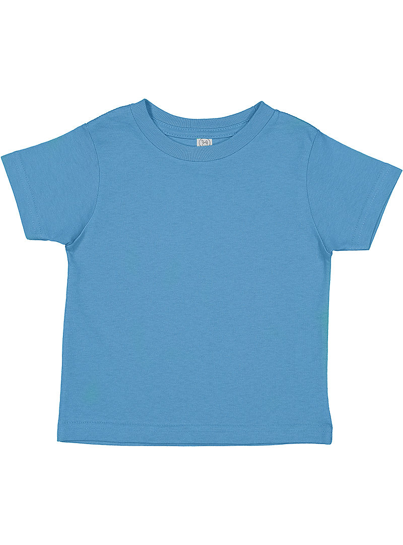 Rabbit Skins 3321 Toddler Fine Jersey T Shirt in Tradewind size 3 | Cotton LA3321, RS3321