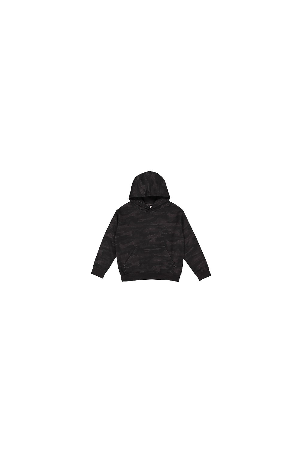 LAT 2296 Youth Fleece Hoodie Sweatshirt in Storm size Medium LA2296