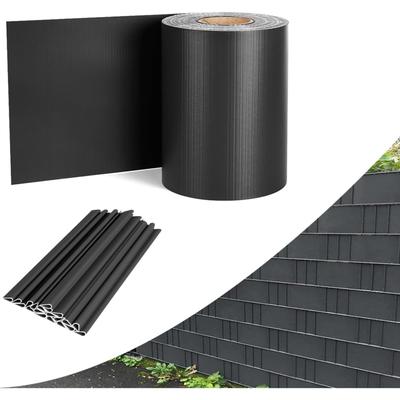 TEMU Pvc Privacy Screen Strips Double Wire Mesh Privacy Screen Fence Fence Foil For Windbreak Garden Fence, . 20 Fastening Clips Image