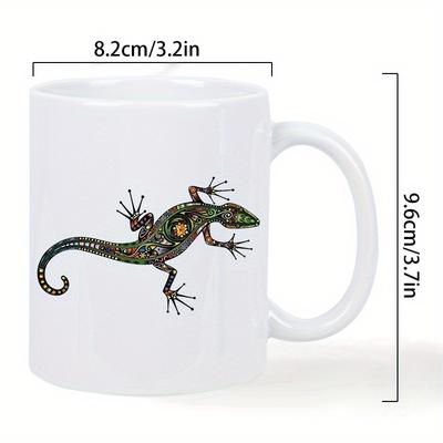 TEMU & Lizard Ceramic Coffee Mug - Ideal For Everyday Use & Unique Gift, Durable & Easy To Clean Image