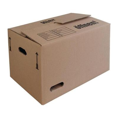 Umzugskarton Wellpappe L501xB351xH336 mm zweiwellig braun Image