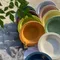Extra Wide Raised Cats Food Bowl,Elevated Pets Bowls Anti-Vomiting Cat Feeder Whisker Stress-Free Dog Ceramic Cat Feeding Bowls