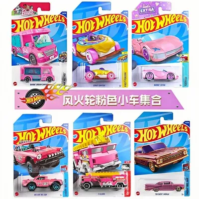 Hot Wheels Hot sports car in pink Girl's dream RV donut 1/64 Diecast Collection Car Model Toy for children Gift birthday present