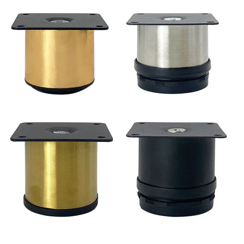 4 teile/satz verstellbare schrank füße metall füße sofa beine stützen beine couch tisch tv möbel tisch füße mit schrauben Image