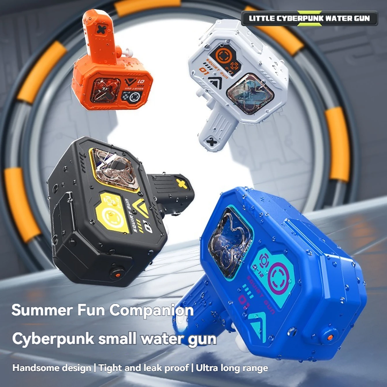 Neue kreative Kinder Cartoon Spielzeug Cyberpunk Wasserpistole Technologie Modellierung Wasser Spielzeug Sommer Outdoor Strand Party Wasser Kampf Spielzeug Image