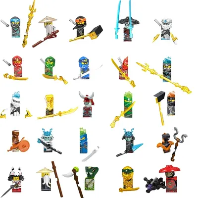 Anime Cartoon TV Ninja Ziegel Spielzeug Puppen Zane Nya Lloyd Garmadon Arin Figuren Bausteine Image