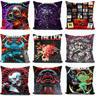Band M-METALLICA Kissen Geschenk Home Office Dekoration Schlafzimmer Sofa Auto Kissenbezug Fall Image