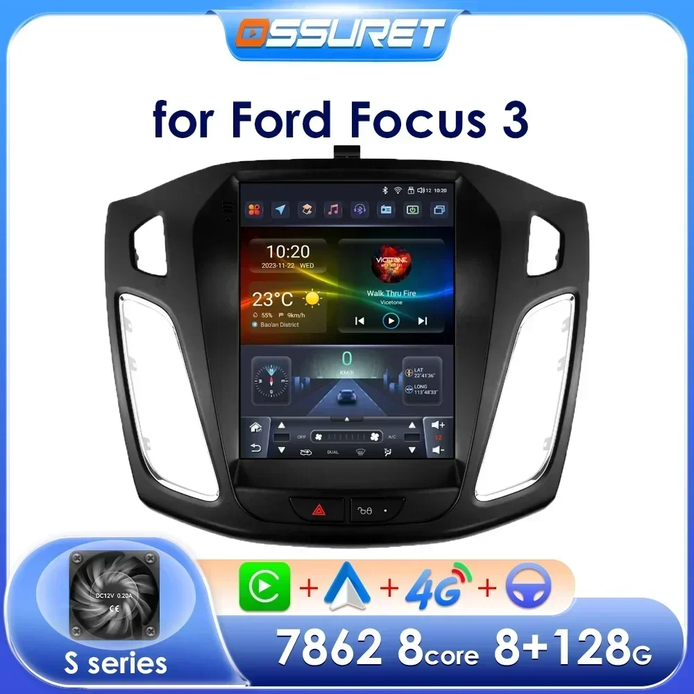 9,7 Zoll Bildschirm Android Autoradio-Player für Ford Focus 2 3 mk2 mk3-Auto Stereo Multimedia GPS RDS DSP Carplay Image