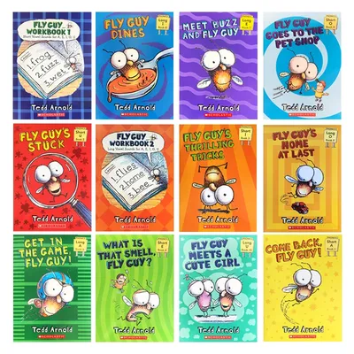 12 bücher/set Fly Guy set Phonics Englisch Bild Bücher ICH kann lesen Kinder geschichte buch Frühen Image