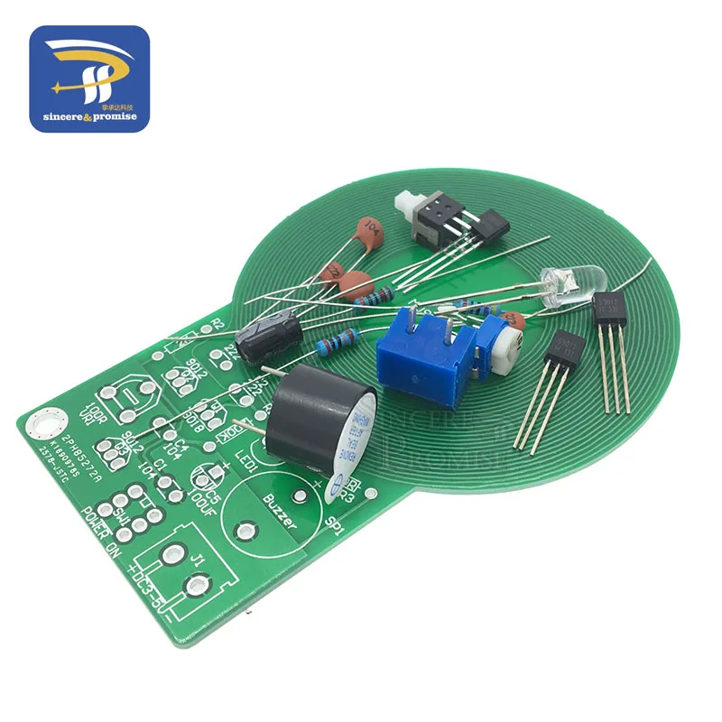 DIY Kit Metalldetektor Kit Elektronisches Kit DC 3V-5V 60mm Berührungsloses Sensorplatinenmodul DIY Elektronisches Teil Metalldetektor Image