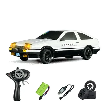 1/18 LDRC 2,4G Fernbedienung Drift Auto AE86 Modell RWD Rennfahrzeuge Hight Speed 10 KM/H Flip Licht Batterie USB Ladung Mini Geschenke