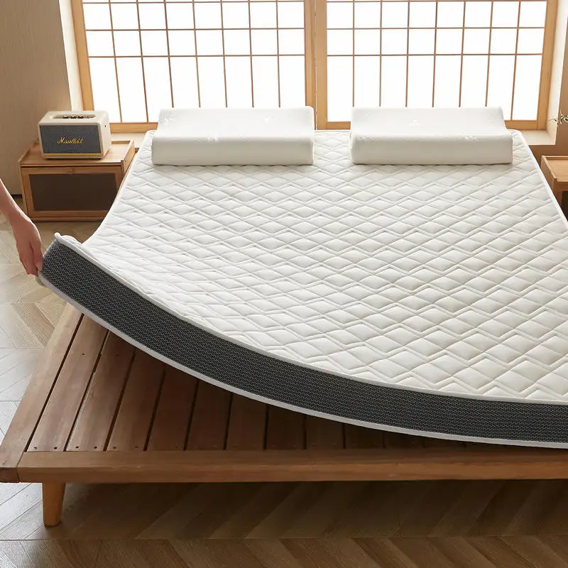 Naturlatex-Matratze, Zuhause, Schlafzimmer, Tatami, Memory, Wattepad, gepolstert, Vermietung, einzelner Studentenwohnheim, verdickt Image