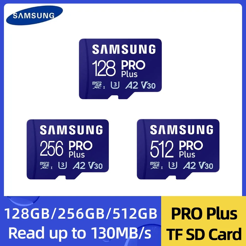 SAMSUNG Speicherkarte PRO Plus MicroSD Karte 128GB 256GB 512GB 1TB 180MB/s C10 U3 V30 Microsd Micro SD SDXC Für Telefon Drone Kamera Image