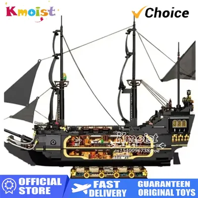 Schiff Baustein Spielzeug 2900 Teile Ziegel Blöcke Boot Licht Modell Desktop Dekoration Montage Image