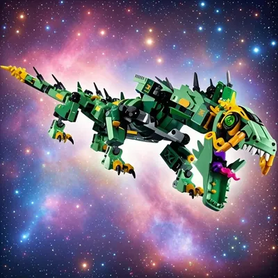 Green Ninja Mech Dragon Modell aus Film Bausteine Kinderspielzeug für Jungen Weihnachtsgeschenke für Image