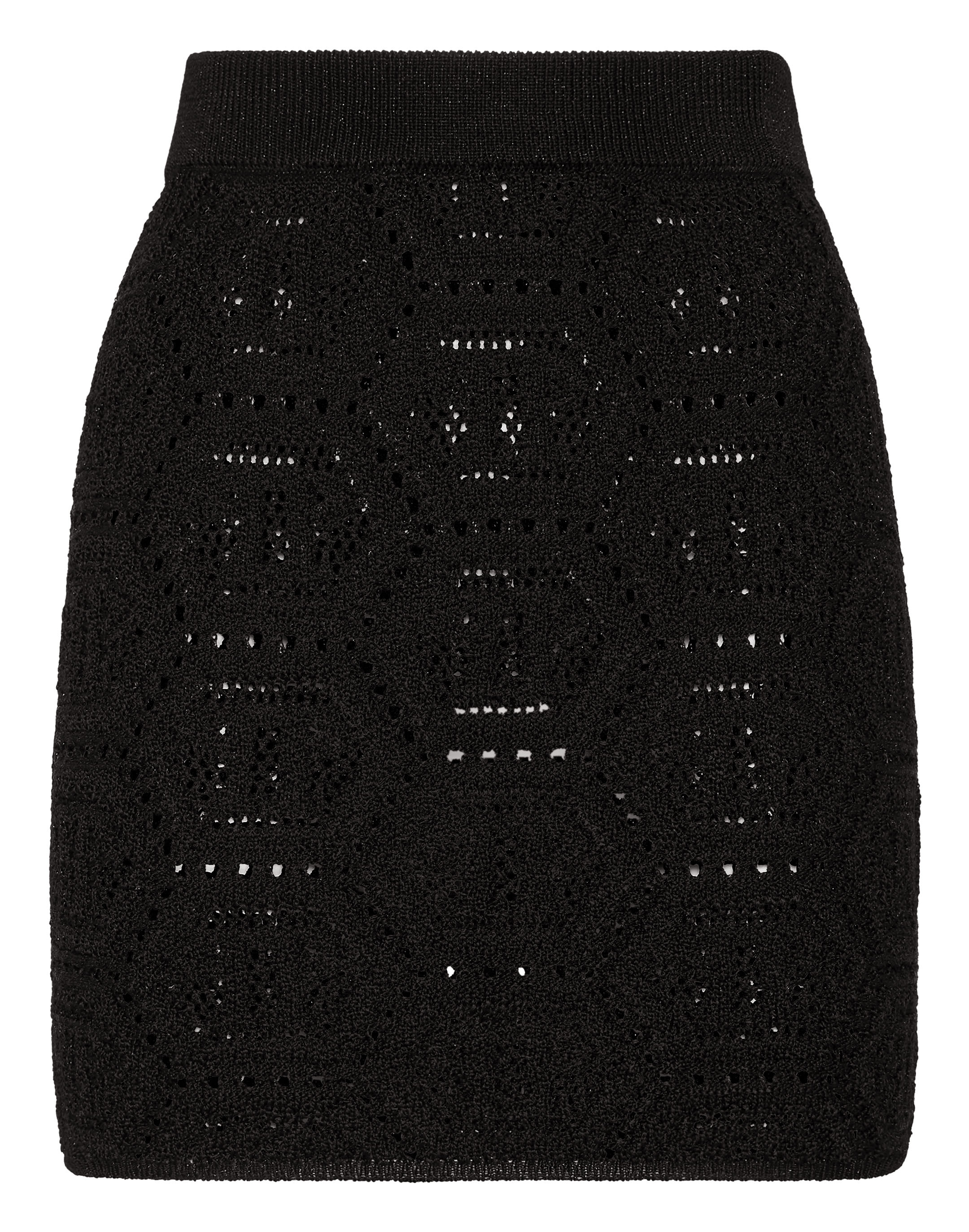 Knit Mini Skirt Monogram Image