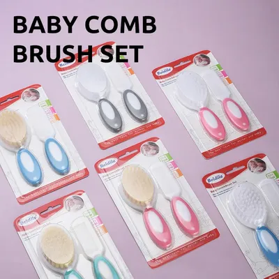 Baby Comb and Brush Care Set Baby Shampoo PP Soft Bristle Comb To Remove Fetal Ringworm Cleaning