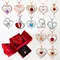 Zunderes-Collier pendentif avec boîte-cadeau à double porte, cadeaux romantiques, petite amie,