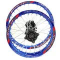 1 set di cerchi in lega di alluminio per cerchione posteriore da 1,60-17 pollici anteriori da 1,85-14 pollici per moto da cross KLX CRF Kayo BSE