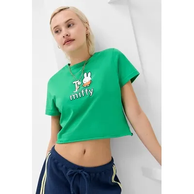 Daisy Street UO Exclusive Miffy Bestie T-Shirt - Green L at Urban Outfitters